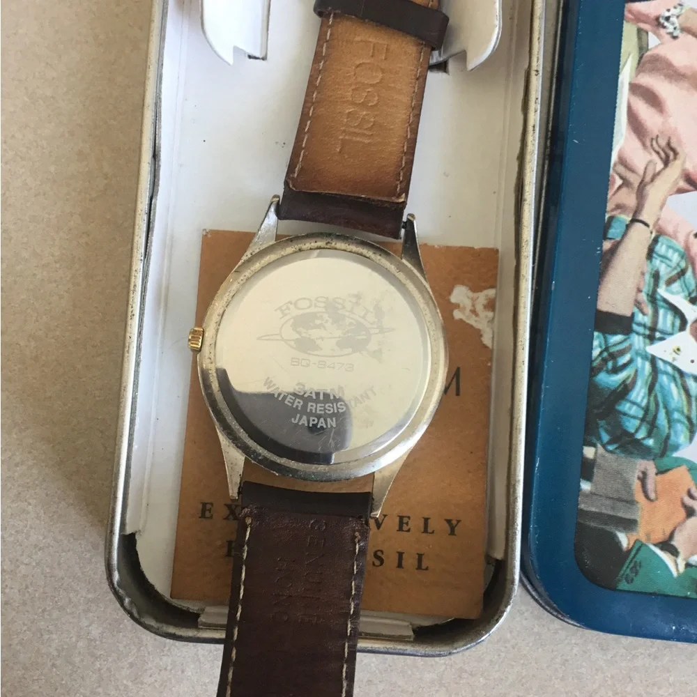 1995 RARE FOSSIL CHRONOGRAPH WATCH BQ-8473